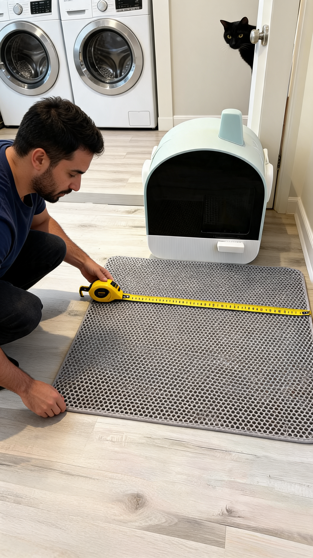 XL Double-Layer Cat Litter Mat – 21.7 x 29.5 in